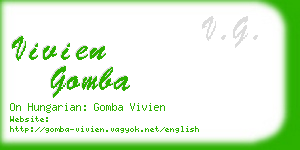 vivien gomba business card